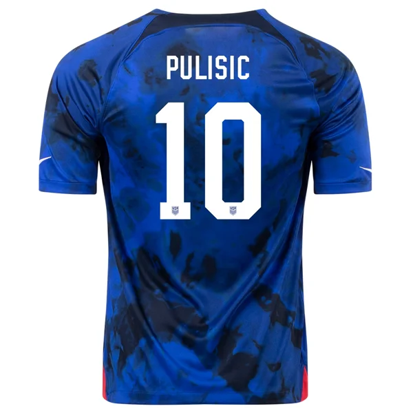 Men's Moisture - Wicking Lacrosse Jerseys with Mesh Panels for Optimal Performance on the FieldNike United States Christian Pulisic Away Jersey 22/23 (Bright Blue/White) Men's Moisture - Wicking Lacrosse Jerseys with Mesh Panels for Optimal Performance on the FieldNike United States Christian Pulisic Away Jersey 22/23 (Bright Blue/White)