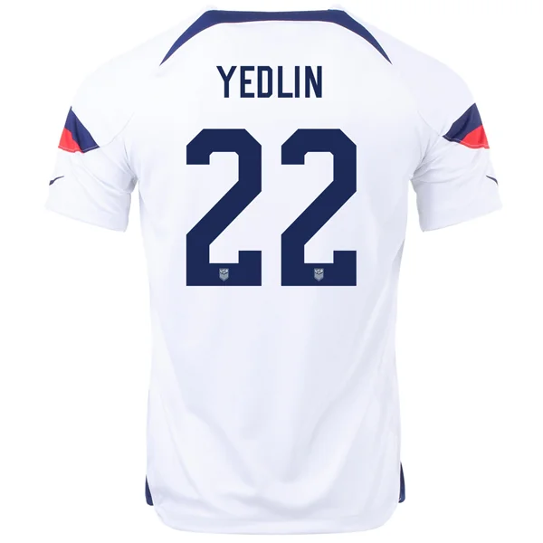 Men's Basketball Jerseys in Sleeveless Design for Enhanced Mobility on the CourtNike United States Deandre Yedlin Home Jersey 22/23 (White/Loyal Blue) Men's Basketball Jerseys in Sleeveless Design for Enhanced Mobility on the CourtNike United States Deandre Yedlin Home Jersey 22/23 (White/Loyal Blue)