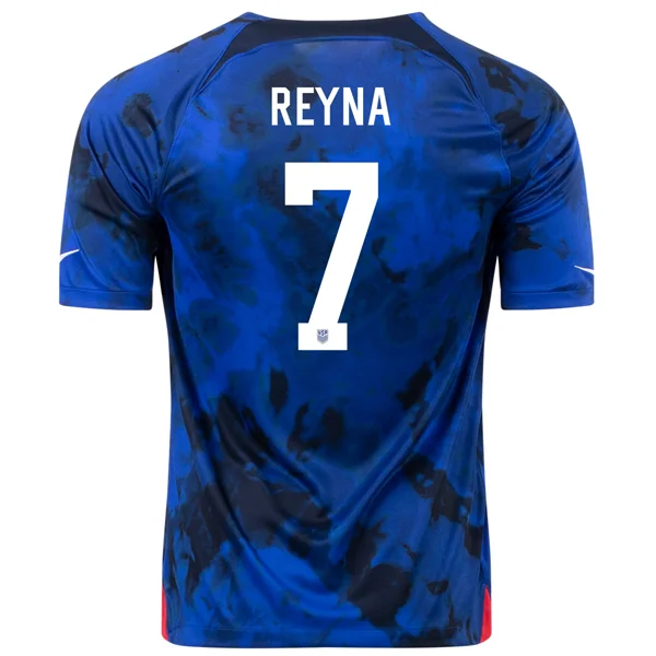 Men's Custom - Embroidered Volleyball Jerseys for Team Uniforms or Personalized GearNike United States Gio Reyna Away Jersey 22/23 (Bright Blue/White) Men's Custom - Embroidered Volleyball Jerseys for Team Uniforms or Personalized GearNike United States Gio Reyna Away Jersey 22/23 (Bright Blue/White)