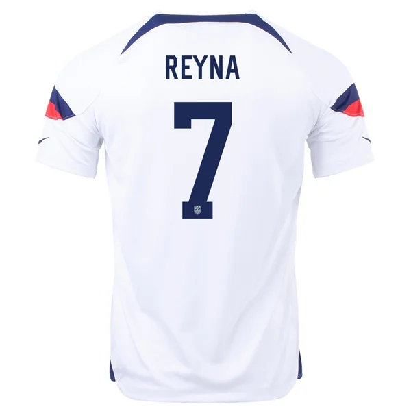 Men's Football Jerseys with Embroidered Club Badges for a Premium and Authentic AppealNike United States Gio Reyna Home Jersey 22/23 (White/Loyal Blue) Men's Football Jerseys with Embroidered Club Badges for a Premium and Authentic AppealNike United States Gio Reyna Home Jersey 22/23 (White/Loyal Blue)