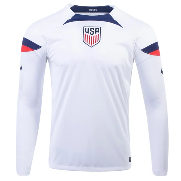 Men's Custom - Embroidered Volleyball Jerseys for Team Uniforms or Personalized GearNike United States Home Long Sleeve Jersey 22/23 (White/Loyal Blue) Men's Custom - Embroidered Volleyball Jerseys for Team Uniforms or Personalized GearNike United States Home Long Sleeve Jersey 22/23 (White/Loyal Blue)