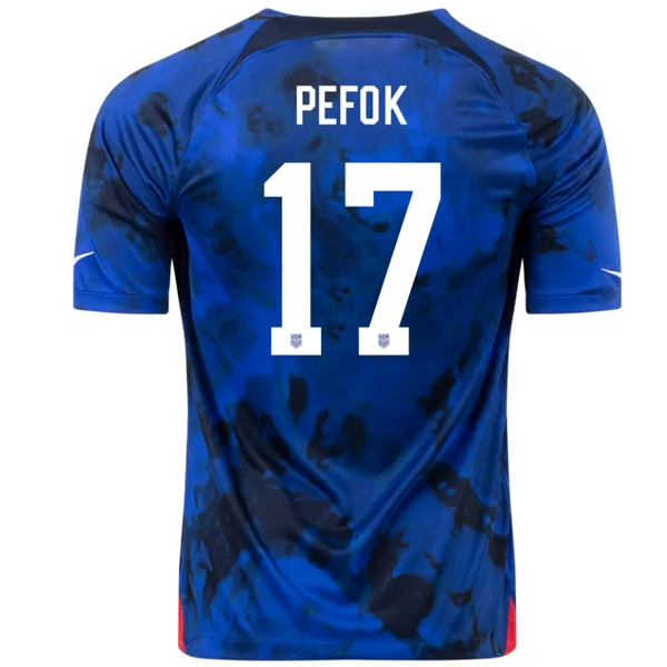 Men's Retro Hockey Jerseys with Classic Stripes and Logos for a Nostalgic Hockey AestheticNike United States Jordan Pefok Away Jersey 22/23 (Bright Blue/White) Men's Retro Hockey Jerseys with Classic Stripes and Logos for a Nostalgic Hockey AestheticNike United States Jordan Pefok Away Jersey 22/23 (Bright Blue/White)