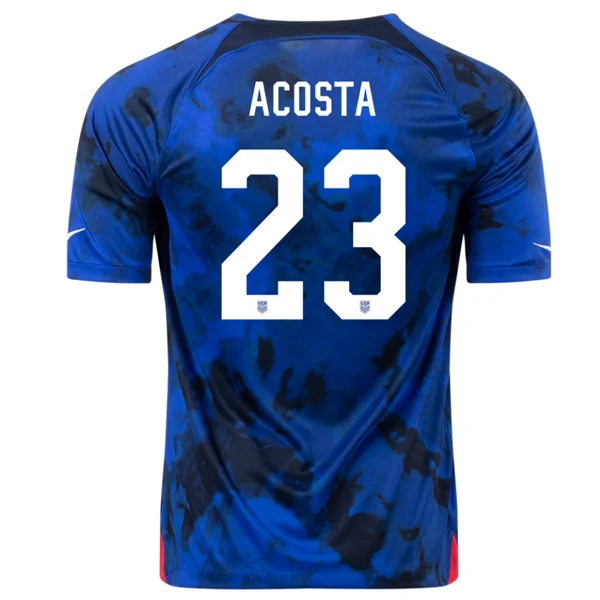 Men's Retro Hockey Jerseys with Classic Stripes and Logos for a Nostalgic Hockey AestheticNike United States Kellyn Acosta Away Jersey 22/23 (Bright Blue/White) Men's Retro Hockey Jerseys with Classic Stripes and Logos for a Nostalgic Hockey AestheticNike United States Kellyn Acosta Away Jersey 22/23 (Bright Blue/White)