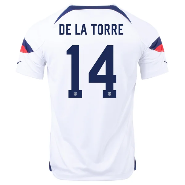 Men's Sustainable Organic Cotton Rugby Jerseys for Eco - Conscious Sports EnthusiastsNike United States Luca De La Torre Home Jersey 22/23 (White/Loyal Blue) Men's Sustainable Organic Cotton Rugby Jerseys for Eco - Conscious Sports EnthusiastsNike United States Luca De La Torre Home Jersey 22/23 (White/Loyal Blue)