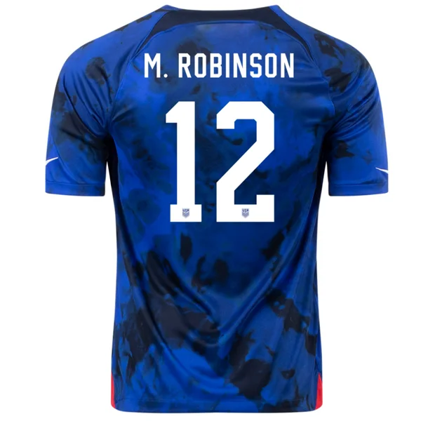Men's Replica Hockey Jerseys of Star Players for Devoted Ice Hockey SupportersNike United States Miles Robinson Away Jersey 22/23 (Bright Blue/White)