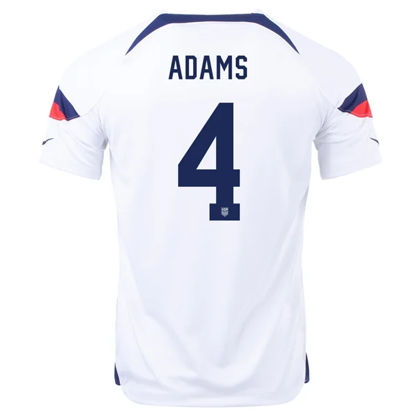 Men's Moisture - Wicking Lacrosse Jerseys with Mesh Panels for Optimal Performance on the FieldNike United States Tyler Adams Home Jersey 22/23 (White/Loyal Blue) Men's Moisture - Wicking Lacrosse Jerseys with Mesh Panels for Optimal Performance on the FieldNike United States Tyler Adams Home Jersey 22/23 (White/Loyal Blue)