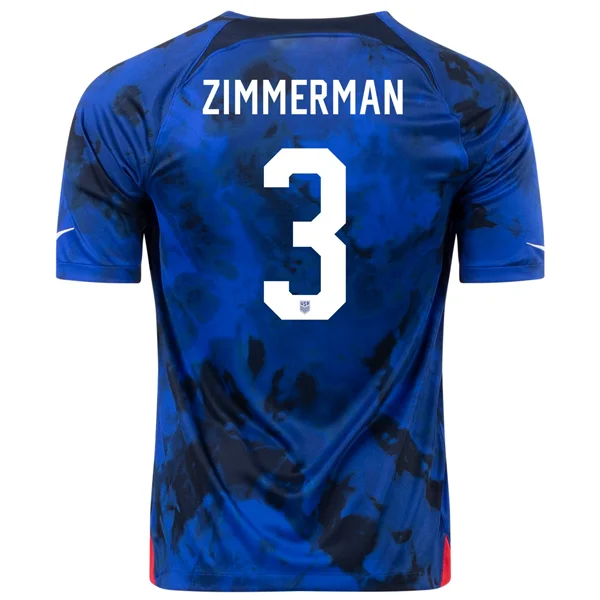 Men's Throwback Rugby Jerseys of Historic Matches and Teams for Rugby History BuffsNike United States Walker Zimmerman Away Jersey 22/23 (Bright Blue/White) Men's Throwback Rugby Jerseys of Historic Matches and Teams for Rugby History BuffsNike United States Walker Zimmerman Away Jersey 22/23 (Bright Blue/White)