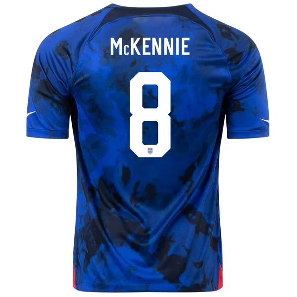 Men's Football Jerseys with Embroidered Club Badges for a Premium and Authentic AppealNike United States Weston Mckennie Away Jersey 22/23 (Bright Blue/White) Men's Football Jerseys with Embroidered Club Badges for a Premium and Authentic AppealNike United States Weston Mckennie Away Jersey 22/23 (Bright Blue/White)