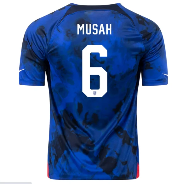 Men's Retro Soccer Jerseys of Famous Clubs from the 90s for Nostalgic Football EnthusiastsNike United States Yunus Musah Away Jersey 22/23 (Bright Blue/White) Men's Retro Soccer Jerseys of Famous Clubs from the 90s for Nostalgic Football EnthusiastsNike United States Yunus Musah Away Jersey 22/23 (Bright Blue/White)