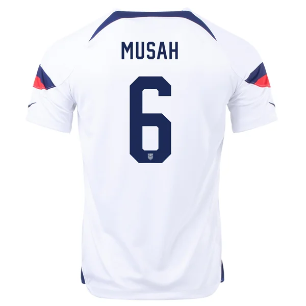 Men's Basketball Jerseys with Signature Player Logos for a Fan - Favorite LookNike United States Yunus Musah Home Jersey 22/23 (White/Loyal Blue) Men's Basketball Jerseys with Signature Player Logos for a Fan - Favorite LookNike United States Yunus Musah Home Jersey 22/23 (White/Loyal Blue)