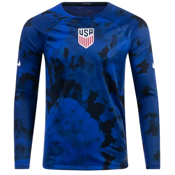 Men's Throwback Rugby Jerseys of Historic Matches and Teams for Rugby History BuffsNike United States Long Sleeve Away Jersey 22/23 (Bright Blue/White) Men's Throwback Rugby Jerseys of Historic Matches and Teams for Rugby History BuffsNike United States Long Sleeve Away Jersey 22/23 (Bright Blue/White)
