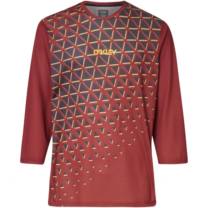 Men's Limited - Edition Cricket Jerseys Commemorating Historic Matches for Die - Hard Cricket LoversOakley Factory Flow 3/4 Sleeve MTB Jersey - Iron Red - 2022