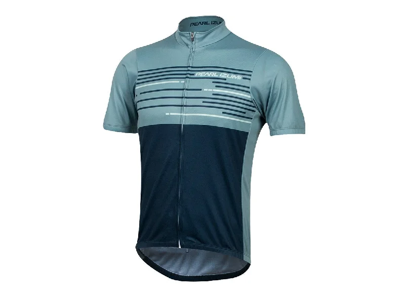 Men's Breathable Polyester Running Jerseys in Bright Neon Colors for High - Visibility WorkoutsPearl Izumi Select Ltd Short Sleeve Road Jersey - Arctic-Midnight Navy Tidal Men's Breathable Polyester Running Jerseys in Bright Neon Colors for High - Visibility WorkoutsPearl Izumi Select Ltd Short Sleeve Road Jersey - Arctic-Midnight Navy Tidal