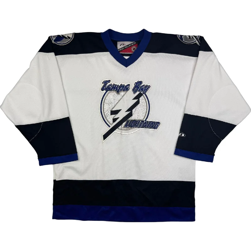 Men's Throwback Tennis Jerseys Inspired by Iconic Matches and PlayersVintage Pro Player Tampa Bay Lightning NHL Hockey Jersey Men's Throwback Tennis Jerseys Inspired by Iconic Matches and PlayersVintage Pro Player Tampa Bay Lightning NHL Hockey Jersey