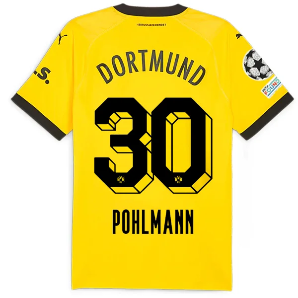 Men's Vintage American Football Jerseys of Legendary Teams for Collectors and FansPuma Borussia Dortmund Authentic Pohlmann Home Jersey w/ Champions League Patches 23/24 (Cyber Yellow/Puma Black) Men's Vintage American Football Jerseys of Legendary Teams for Collectors and FansPuma Borussia Dortmund Authentic Pohlmann Home Jersey w/ Champions League Patches 23/24 (Cyber Yellow/Puma Black)