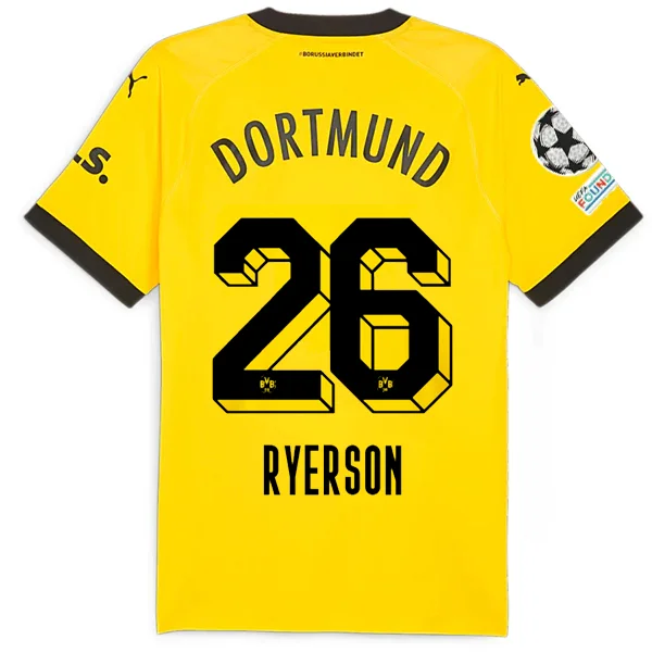 Men's Throwback Tennis Jerseys Inspired by Iconic Matches and PlayersPuma Borussia Dortmund Authentic Ryerson Home Jersey w/ Champions League Patches 23/24 (Cyber Yellow/Puma Black) Men's Throwback Tennis Jerseys Inspired by Iconic Matches and PlayersPuma Borussia Dortmund Authentic Ryerson Home Jersey w/ Champions League Patches 23/24 (Cyber Yellow/Puma Black)