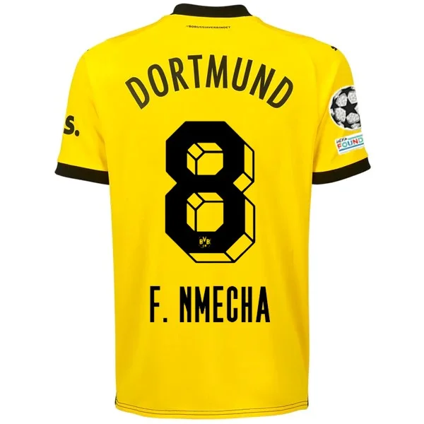 Men's Moisture - Wicking Lacrosse Jerseys with Mesh Panels for Optimal Performance on the FieldPuma Borussia Dortmund Felix Nmecha Home Jersey w/ Champions League Patches 23/24 (Cyber Yellow/Puma Black) Men's Moisture - Wicking Lacrosse Jerseys with Mesh Panels for Optimal Performance on the FieldPuma Borussia Dortmund Felix Nmecha Home Jersey w/ Champions League Patches 23/24 (Cyber Yellow/Puma Black)