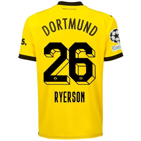 Men's Breathable Polyester Running Jerseys in Bright Neon Colors for High - Visibility WorkoutsPuma Borussia Dortmund Julian Ryerson Home Jersey w/ Champions League Patches 23/24 (Cyber Yellow/Puma Black) Men's Breathable Polyester Running Jerseys in Bright Neon Colors for High - Visibility WorkoutsPuma Borussia Dortmund Julian Ryerson Home Jersey w/ Champions League Patches 23/24 (Cyber Yellow/Puma Black)