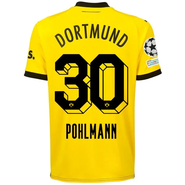 Men's Authentic Soccer Jerseys of National Teams for International Football EventsPuma Borussia Dortmund Ole Pohlmann Home Jersey w/ Champions League Patches 23/24 (Cyber Yellow/Puma Black) Men's Authentic Soccer Jerseys of National Teams for International Football EventsPuma Borussia Dortmund Ole Pohlmann Home Jersey w/ Champions League Patches 23/24 (Cyber Yellow/Puma Black)