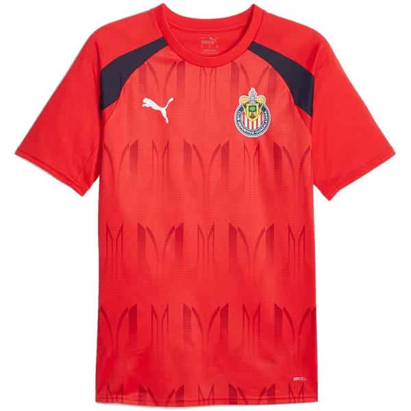 Men's Moisture - Wicking Lacrosse Jerseys with Mesh Panels for Optimal Performance on the FieldPuma Chivas Pre Match Jersey 23/24 (Puma Red/Puma Navy) Men's Moisture - Wicking Lacrosse Jerseys with Mesh Panels for Optimal Performance on the FieldPuma Chivas Pre Match Jersey 23/24 (Puma Red/Puma Navy)