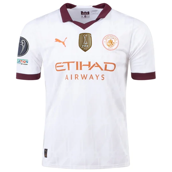Men's Limited - Release American Football Jerseys of Rookie Stars for Early Adopters and FansPuma Manchester City Authentic Away Jersey w/ Champions League + Club World Cup Patches 23/24 (Puma White/Aubergine) Men's Limited - Release American Football Jerseys of Rookie Stars for Early Adopters and FansPuma Manchester City Authentic Away Jersey w/ Champions League + Club World Cup Patches 23/24 (Puma White/Aubergine)