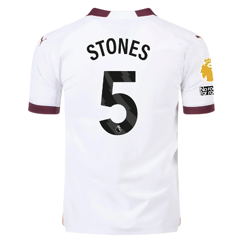 Men's Moisture - Wicking Golf Jerseys with UV Protection for Comfortable Rounds on the CoursePuma Manchester City Authentic John Stones Away Jersey w/ EPL + No Room For Racism+ Club World Cup Patches 23/24 (Puma White/Aubergine) Men's Moisture - Wicking Golf Jerseys with UV Protection for Comfortable Rounds on the CoursePuma Manchester City Authentic John Stones Away Jersey w/ EPL + No Room For Racism+ Club World Cup Patches 23/24 (Puma White/Aubergine)