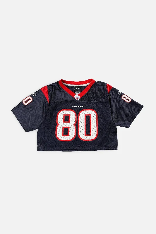 Men's Limited - Release American Football Jerseys of Rookie Stars for Early Adopters and FansRework Crop Houston Texans NFL Jersey - S Men's Limited - Release American Football Jerseys of Rookie Stars for Early Adopters and FansRework Crop Houston Texans NFL Jersey - S