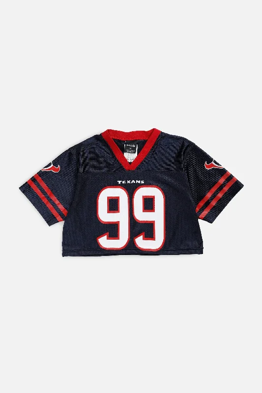 Men's Replica Hockey Jerseys of Star Players for Devoted Ice Hockey SupportersRework Crop Houston Texans NFL Jersey - S Men's Replica Hockey Jerseys of Star Players for Devoted Ice Hockey SupportersRework Crop Houston Texans NFL Jersey - S
