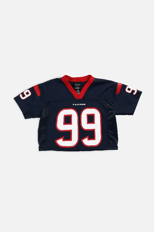 Men's Breathable Polyester Running Jerseys in Bright Neon Colors for High - Visibility WorkoutsRework Crop Houston Texans NFL Jersey - XS