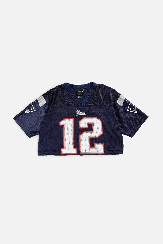 Men's Basketball Jerseys in Sleeveless Design for Enhanced Mobility on the CourtRework Crop New England Patriots NFL Jersey - XS Men's Basketball Jerseys in Sleeveless Design for Enhanced Mobility on the CourtRework Crop New England Patriots NFL Jersey - XS