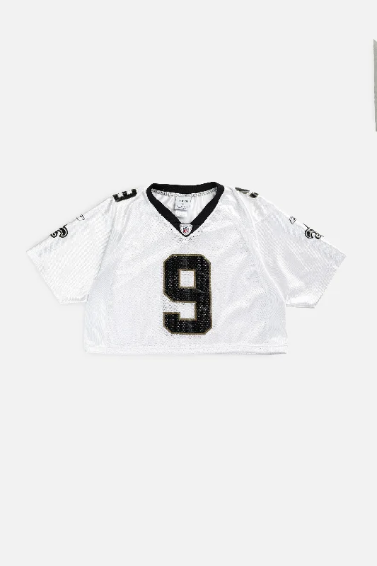 Men's Moisture - Wicking Golf Jerseys with UV Protection for Comfortable Rounds on the CourseRework Crop New Orleans Saints NFL Jersey - M Men's Moisture - Wicking Golf Jerseys with UV Protection for Comfortable Rounds on the CourseRework Crop New Orleans Saints NFL Jersey - M