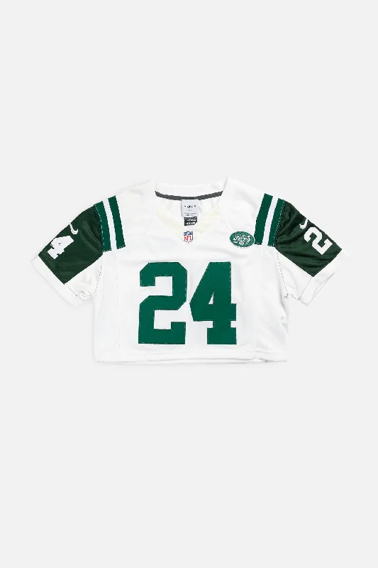 Men's Custom - Printed Baseball Jerseys with Player Names and Numbers for Personalized StyleRework Crop NY Jets NFL Jersey - S Men's Custom - Printed Baseball Jerseys with Player Names and Numbers for Personalized StyleRework Crop NY Jets NFL Jersey - S