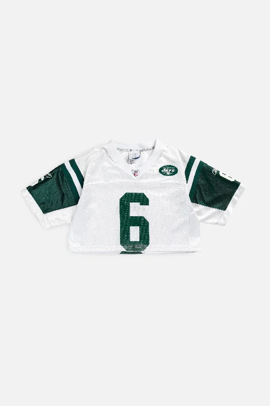 Men's Custom - Embroidered Volleyball Jerseys for Team Uniforms or Personalized GearRework Crop NY Jets NFL Jersey - S Men's Custom - Embroidered Volleyball Jerseys for Team Uniforms or Personalized GearRework Crop NY Jets NFL Jersey - S
