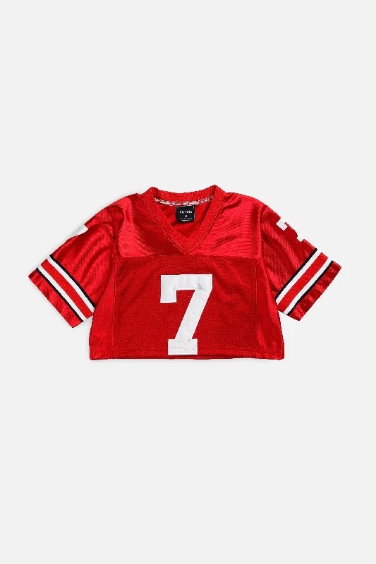 Men's Basketball Jerseys in Sleeveless Design for Enhanced Mobility on the CourtRework Crop Ohio State Buckeyes NCAA Jersey - XS Men's Basketball Jerseys in Sleeveless Design for Enhanced Mobility on the CourtRework Crop Ohio State Buckeyes NCAA Jersey - XS