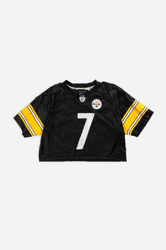 Men's Limited - Edition Cricket Jerseys Commemorating Historic Matches for Die - Hard Cricket LoversRework Crop Pittsburgh Steelers NFL Jersey - M Men's Limited - Edition Cricket Jerseys Commemorating Historic Matches for Die - Hard Cricket LoversRework Crop Pittsburgh Steelers NFL Jersey - M