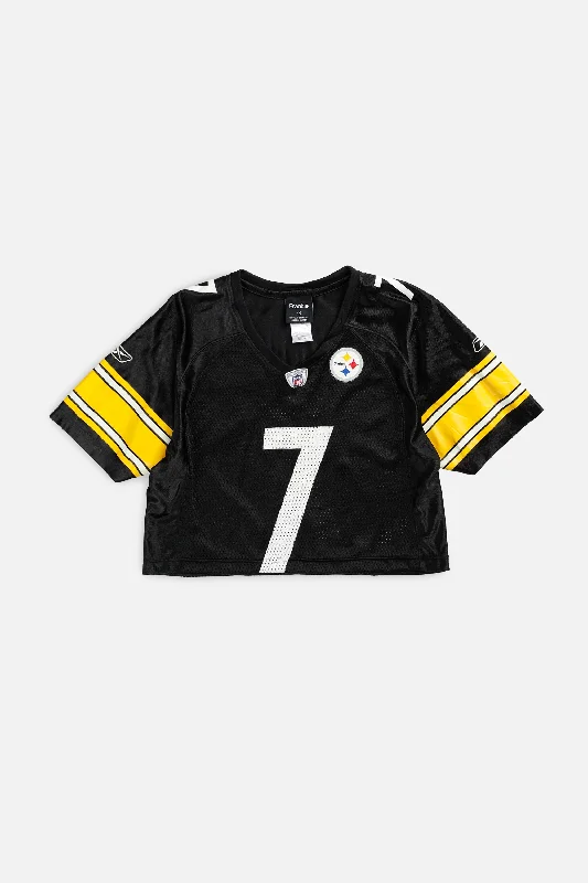 Men's Limited - Edition Cricket Jerseys Commemorating Historic Matches for Die - Hard Cricket LoversRework Crop Pittsburgh Steelers NFL Jersey - S Men's Limited - Edition Cricket Jerseys Commemorating Historic Matches for Die - Hard Cricket LoversRework Crop Pittsburgh Steelers NFL Jersey - S