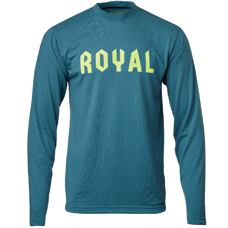 Men's Custom - Printed Baseball Jerseys with Player Names and Numbers for Personalized StyleRoyal Core Long Sleeve MTB Jersey - CORP - Steel Blue Heather - 2022 Men's Custom - Printed Baseball Jerseys with Player Names and Numbers for Personalized StyleRoyal Core Long Sleeve MTB Jersey - CORP - Steel Blue Heather - 2022