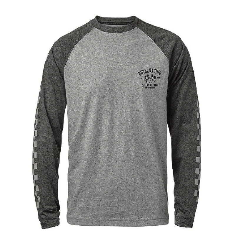 Men's Authentic Soccer Jerseys of National Teams for International Football EventsRoyal Core Long Sleeve MTB Jersey - Flag - Gray-Black Men's Authentic Soccer Jerseys of National Teams for International Football EventsRoyal Core Long Sleeve MTB Jersey - Flag - Gray-Black