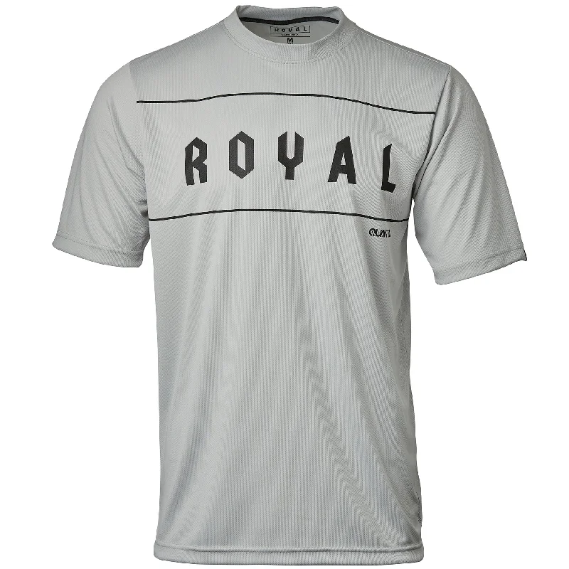 Men's Sustainable Organic Cotton Rugby Jerseys for Eco - Conscious Sports EnthusiastsRoyal Quantum Short Sleeve MTB Jersey - Gray - 2022 Men's Sustainable Organic Cotton Rugby Jerseys for Eco - Conscious Sports EnthusiastsRoyal Quantum Short Sleeve MTB Jersey - Gray - 2022