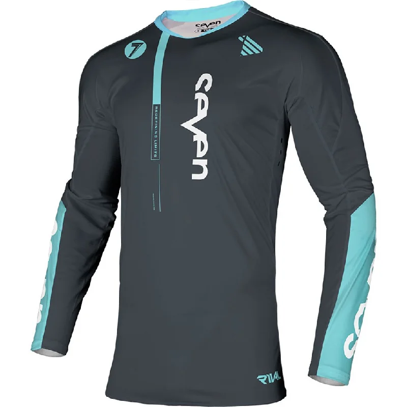 Men's Moisture - Wicking Lacrosse Jerseys with Mesh Panels for Optimal Performance on the FieldSeven - 2022 Rival Rift Jersey Men's Moisture - Wicking Lacrosse Jerseys with Mesh Panels for Optimal Performance on the FieldSeven - 2022 Rival Rift Jersey