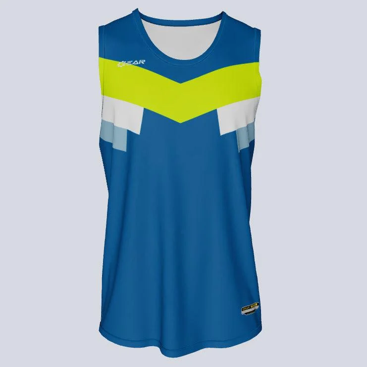 Men's Breathable Polyester Running Jerseys in Bright Neon Colors for High - Visibility WorkoutsSinglet Vex Custom Jersey