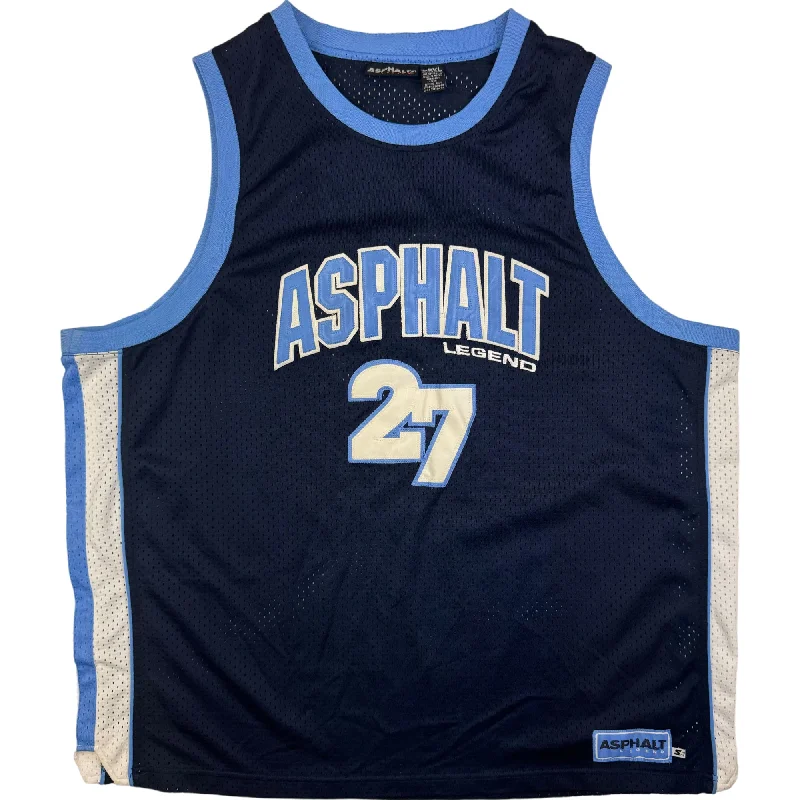 Men's Basketball Jerseys with Signature Player Logos for a Fan - Favorite LookStarter Asphalt Legend 27 Basketball Jersey Navy Men's Basketball Jerseys with Signature Player Logos for a Fan - Favorite LookStarter Asphalt Legend 27 Basketball Jersey Navy