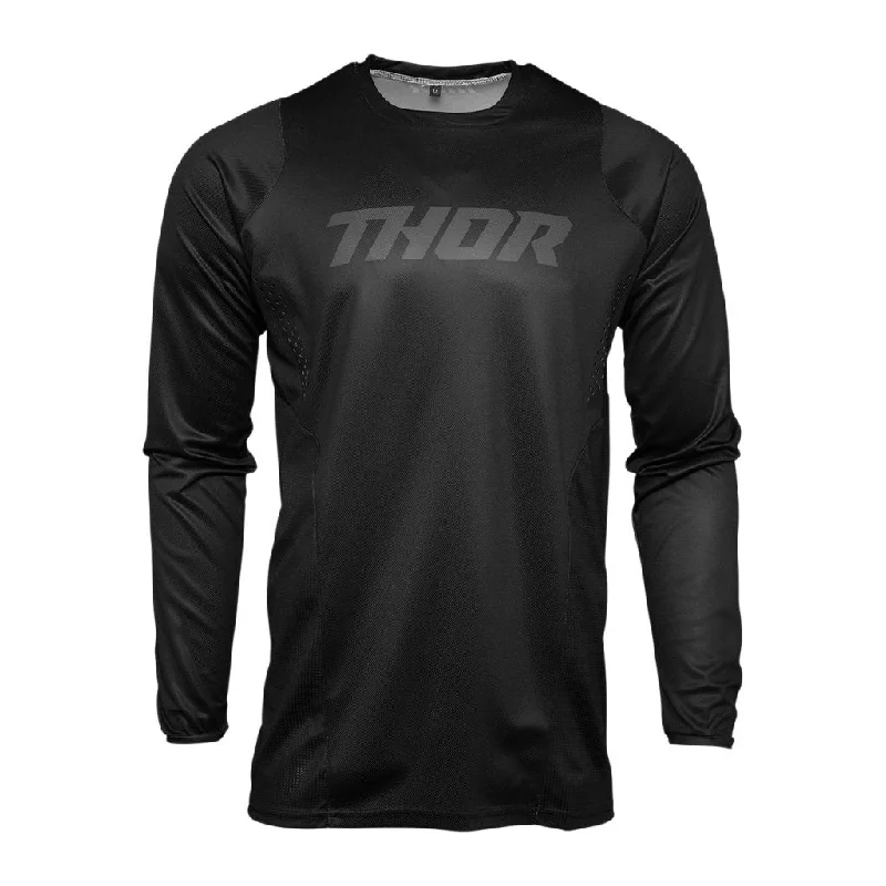 Men's Breathable Polyester Running Jerseys in Bright Neon Colors for High - Visibility WorkoutsThor - 2022 Pulse Blackout Jersey