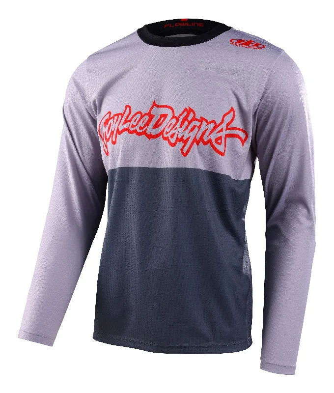 Men's Vintage American Football Jerseys of Legendary Teams for Collectors and FansTroy Lee Designs Flowline Long Sleeve MTB Jersey - Scripter - Charcoal - 2023 Men's Vintage American Football Jerseys of Legendary Teams for Collectors and FansTroy Lee Designs Flowline Long Sleeve MTB Jersey - Scripter - Charcoal - 2023