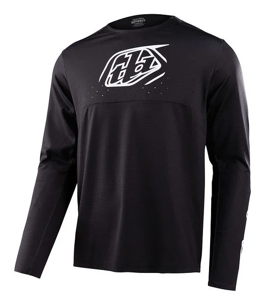Men's Sustainable Organic Cotton Rugby Jerseys for Eco - Conscious Sports EnthusiastsTroy Lee Designs Sprint Long Sleeve MTB Jersey - Icon - Black Men's Sustainable Organic Cotton Rugby Jerseys for Eco - Conscious Sports EnthusiastsTroy Lee Designs Sprint Long Sleeve MTB Jersey - Icon - Black