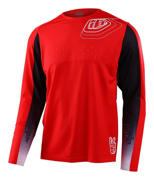 Men's Moisture - Wicking Golf Jerseys with UV Protection for Comfortable Rounds on the CourseTroy Lee Designs Sprint Long Sleeve MTB Jersey - Richter - Race Red - 2023 Men's Moisture - Wicking Golf Jerseys with UV Protection for Comfortable Rounds on the CourseTroy Lee Designs Sprint Long Sleeve MTB Jersey - Richter - Race Red - 2023