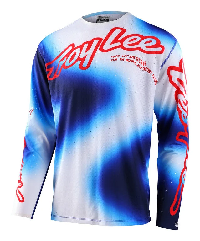 Men's Retro Hockey Jerseys with Classic Stripes and Logos for a Nostalgic Hockey AestheticTroy Lee Designs Sprint Ultra Long Sleeve MTB Jersey - Lucid - White-Blue - 2023 Men's Retro Hockey Jerseys with Classic Stripes and Logos for a Nostalgic Hockey AestheticTroy Lee Designs Sprint Ultra Long Sleeve MTB Jersey - Lucid - White-Blue - 2023