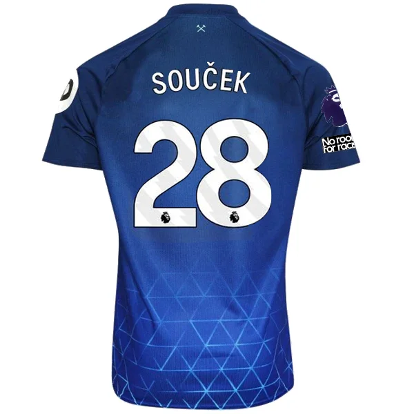 Men's Football Jerseys with Embroidered Club Badges for a Premium and Authentic AppealUmbro West Ham Tomas Soucek Third Jersey w/ EPL + No Room For Racism Patches 23/24 (Navy/Sky Blue) Men's Football Jerseys with Embroidered Club Badges for a Premium and Authentic AppealUmbro West Ham Tomas Soucek Third Jersey w/ EPL + No Room For Racism Patches 23/24 (Navy/Sky Blue)
