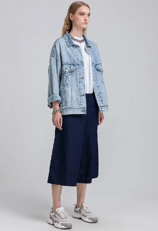 Men's Distressed Jeans with Patches for a Retro and DIY - Inspired AppearanceWide Leg Cropped Denim Trouser Men's Distressed Jeans with Patches for a Retro and DIY - Inspired AppearanceWide Leg Cropped Denim Trouser