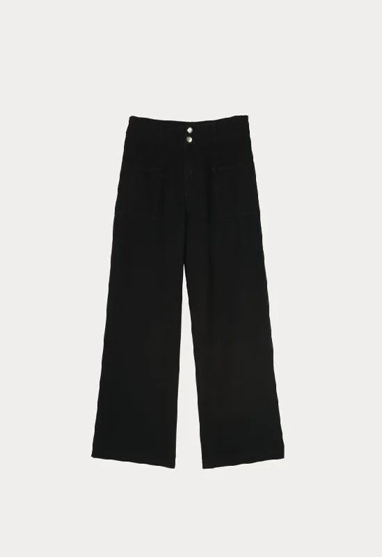 Men's Stretch Jeans with a Moisture - Wicking Lining for Active LifestylesPatch Pocket Denim Culottes Pants Men's Stretch Jeans with a Moisture - Wicking Lining for Active LifestylesPatch Pocket Denim Culottes Pants